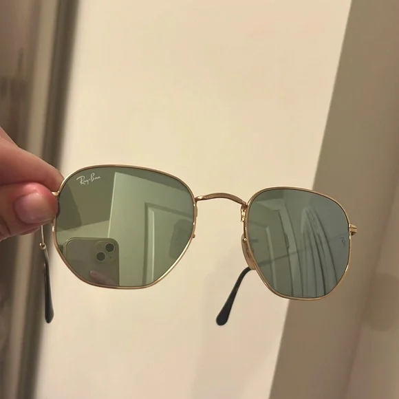 Ray-Ban | Accessories | Rayban Hexagonal Blue Tint Barely  display picture 1
